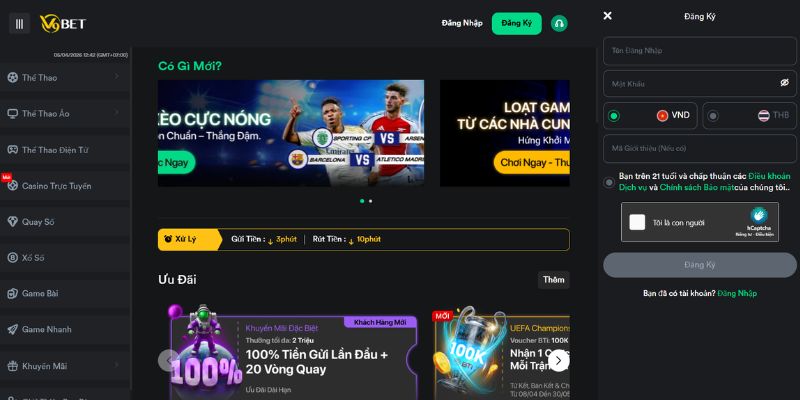 Đăng ký tài khoản để chơi bầu cua tôm cá tại V9Bet