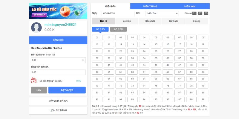 Đánh đề là dự đoán 2 con số cuối của giải đặc biệt để đặt cược