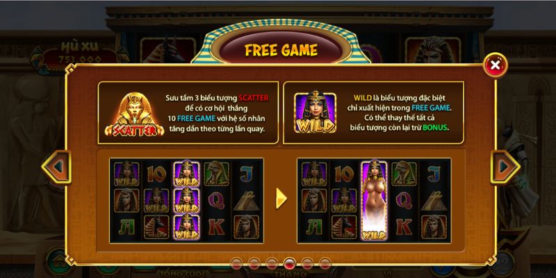 Cách đạt được vòng quay miễn phí trong nổ hũ Bí Mật Cleopatra