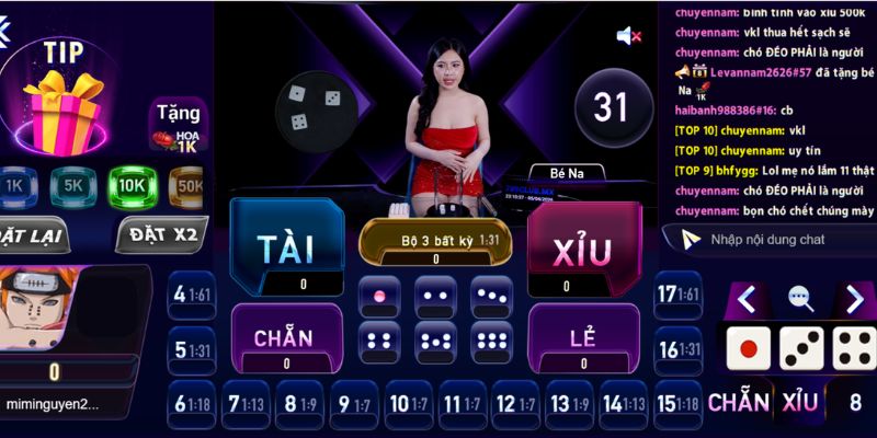 Chơi tài xỉu live có thể trò chuyện trực tiếp với dealer